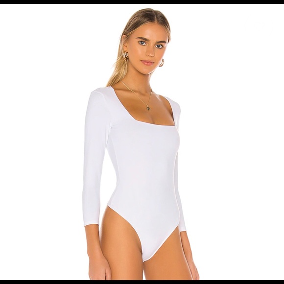 Free People Truth Or Square Bodysuit in White XS - Picture 3 of 9